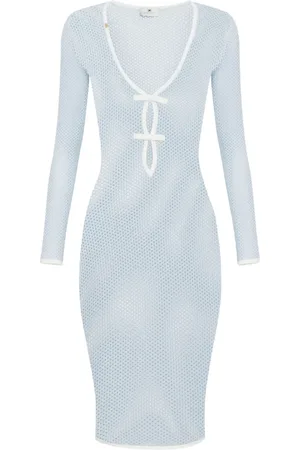 Elisabetta Franchi Vestido midi de punto flojo