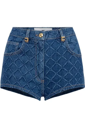 Elisabetta Franchi Pantalones cortos con placa del logo
