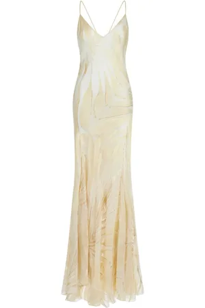 Roberto Cavalli Vestido largo de satén