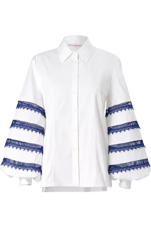 Carolina Herrera Camisa con ribete de encaje