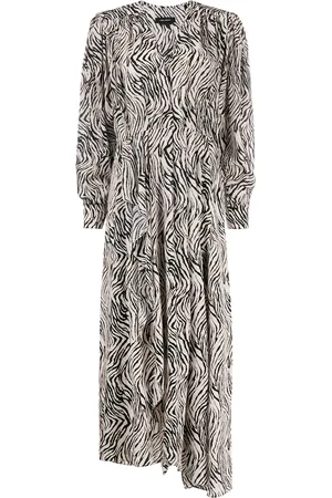 Isabel Marant Vestido con estampado de cebra