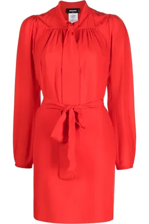 Dsquared2 Vestido corto con lazo en el cuello