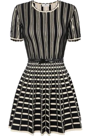 Elisabetta Franchi Vestido corto a rayas