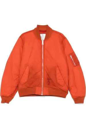 STUSSY Chaqueta bómber acolchada con diseño encerado
