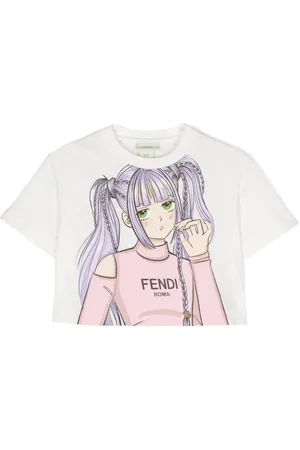 Fendi Camiseta con logo estampado