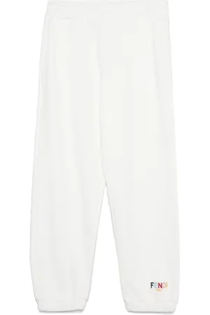 Fendi Pantalones con logo bordado