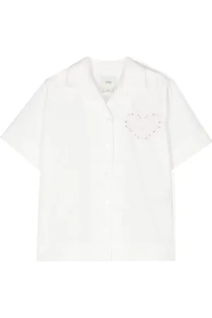 Fendi Camisa con logo bordado