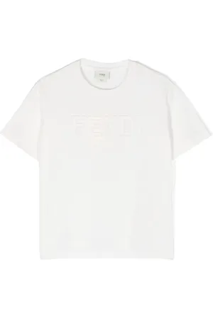 Fendi Camiseta con logo bordado
