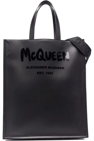 Alexander McQueen Bolso shopper con logo estampado