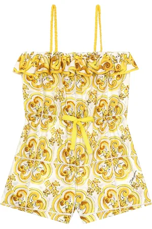 Dolce & Gabbana Mono largo con estampado mayólica