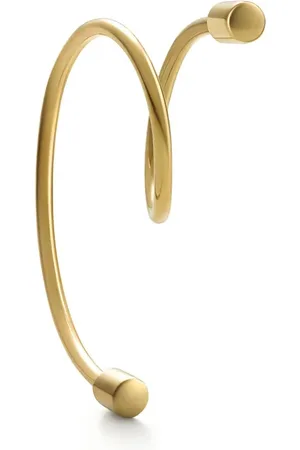 SHIHARA Pendiente Twist Curl en oro amarillo de 18kt