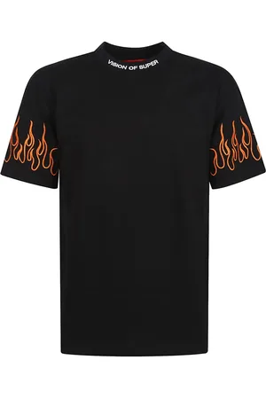 Vision Of Super Camisa con llamas estampadas