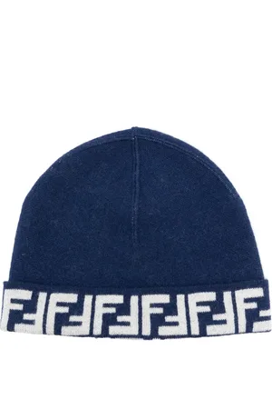 Fendi Gorro con logo en intarsia