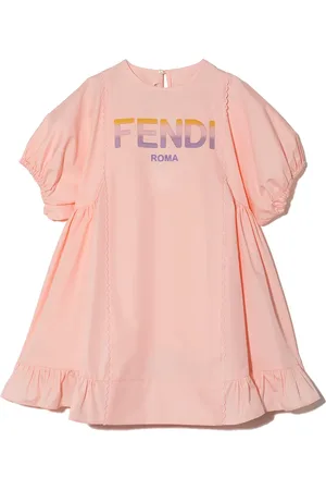 Fendi Vestido con logo estampado