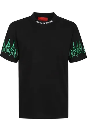 Vision Of Super Camisa con llamas estampadas