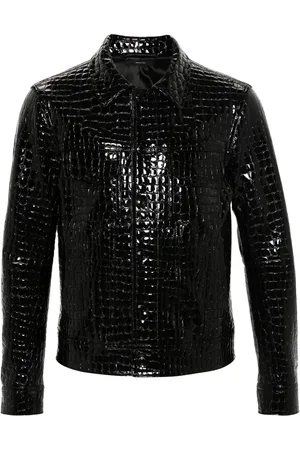 Tom Ford Chaqueta Jane con efecto de piel de cocodrilo