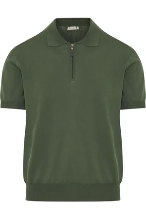 CANALI Polo con media cremallera