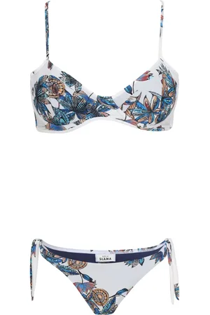 AMIR SLAMA Bikini con estampado floral