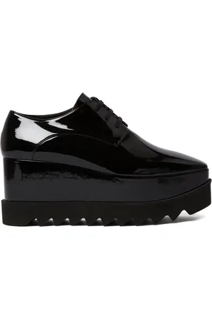 Stella McCartney Zapatos oxford Elyse Shiny con tacón de 80 mm