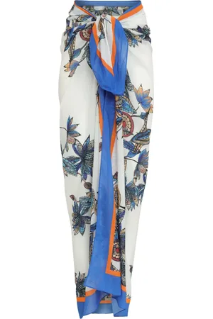 AMIR SLAMA Pareo con estampado floral