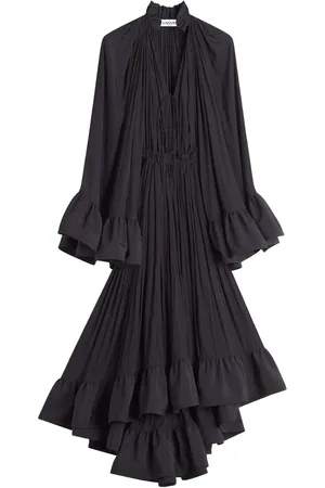 Lanvin Vestido midi con volantes