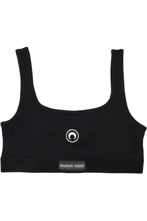 Marine Serre Sujetador con bordado Crescent Moon