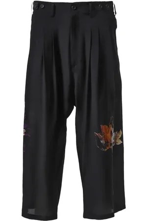 YOHJI YAMAMOTO Pantalones anchos de seda