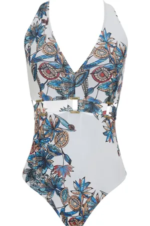 AMIR SLAMA Bañador con estampado floral