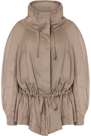 Alberta Ferretti Chaqueta con cintura con cordones