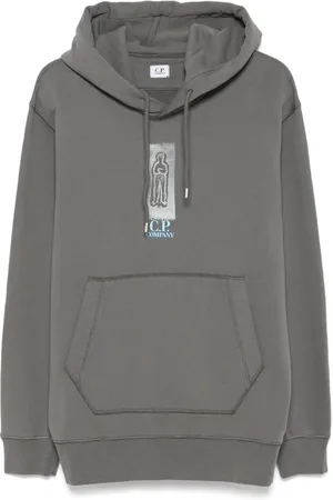 C.P. Company Sudadera de vellón y algodón con capucha