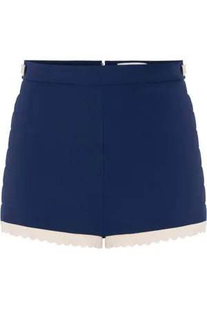 Elisabetta Franchi Pantalones cortos con borde festoneado