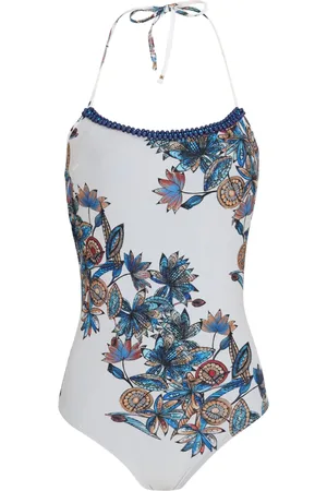 AMIR SLAMA Bañador con estampado floral