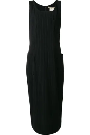 Comme des Garçons Vestido midi a rayas diplomáticas