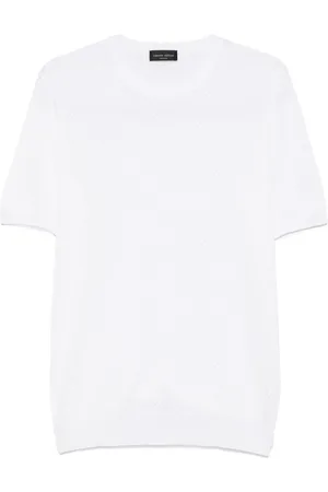 Roberto Collina Camiseta de punto calado