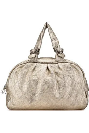 CHANEL Bolso de viaje Le Marais Duffle Bag metalizado de piel de becerro 2006-2008