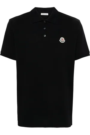Moncler Polo de piqué con aplique del logo