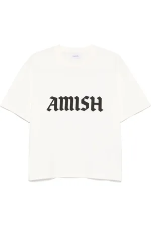AMISH Camiseta de tejido jersey con logo