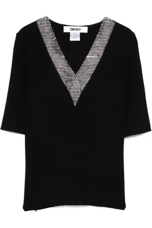 DKNY Top con aplique de cristales