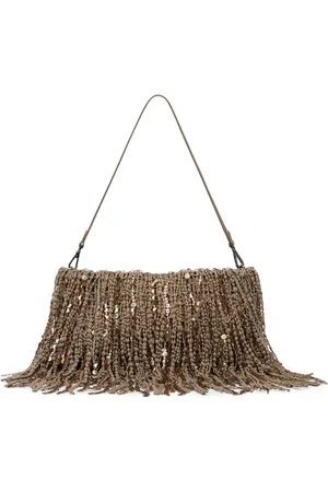 Brunello Cucinelli Bolso de hombro con flecos