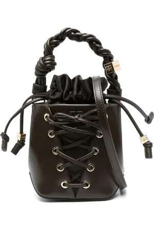 Ganni Bolso bombonera con logo con apliques