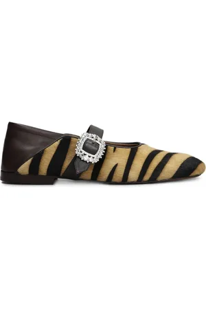 WALES BONNER Bailarinas con animal print