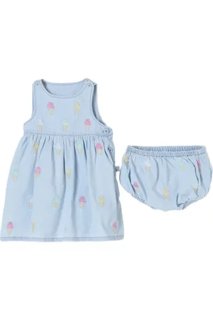 Stella McCartney Vestido con bordado Icream