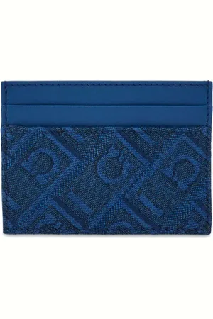 Salvatore Ferragamo Tarjetero con monograma en jacquard