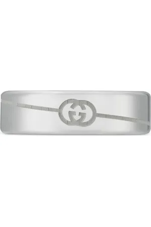 Gucci Anillo Interlocking G en plata de ley