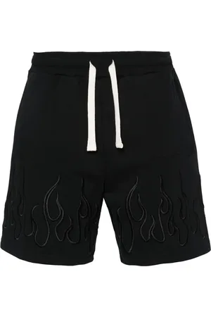 Vision Of Super Pantalones cortos de chándal con llamas bordadas