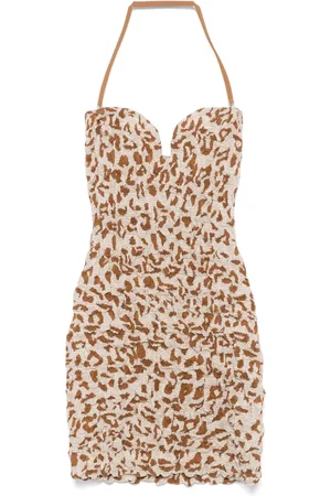 Nanushka Vestido corto con escote en forma de corazón