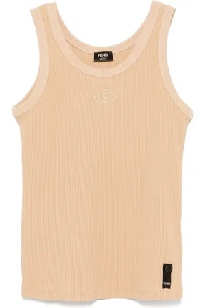Fendi Top con logo bordado