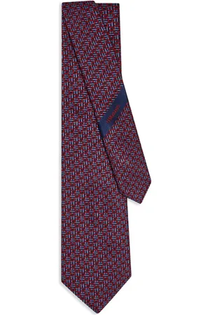 Salvatore Ferragamo Corbata Gancini en jacquard