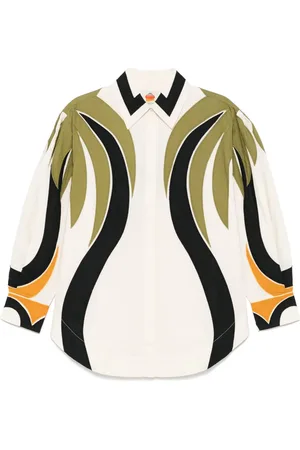 Farm Rio Camisa Coconut Tree Flow