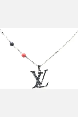LOUIS VUITTON Collar Yayoi Kusama bañado en plata LV Iconic Infinity Dots con colgante 2022